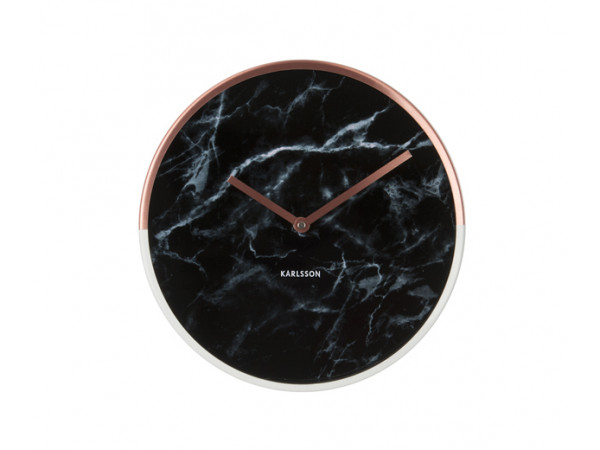 Nástenné hodiny KA5605BK, Karlsson, Marble Delight, 30cm Nástenné hodiny KA5605BK, Karlsson, Marble Delight, 30cm