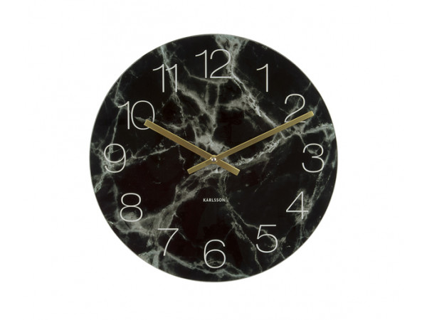 Nástenné/ stolné hodiny KA5616BK, Karlsson Marble small, 17cm Nástenné/ stolné hodiny KA5616BK, Karlsson Marble small, 17cm