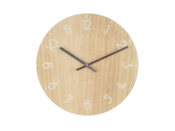 Nástenné hodiny KA5619wd, Karlsson Wood medium light, 40cm Nástenné hodiny KA5619wd, Karlsson Wood medium light, 40cm