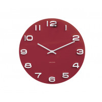 Hodiny Karlsson KA5640RD, Vintage, burgundy red, 35cm Hodiny Karlsson KA5640RD, Vintage, burgundy red, 35cm