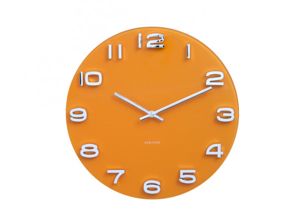 Hodiny Karlsson KA5640YE, Vintage, saffron yellov 35cm Hodiny Karlsson KA5640YE, Vintage, saffron yellov 35cm