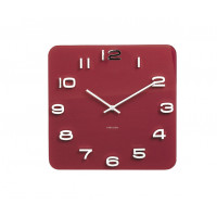 Hodiny Karlsson KA5641RD, Vintage, burgundy red, 35cm Hodiny Karlsson KA5641RD, Vintage, burgundy red, 35cm