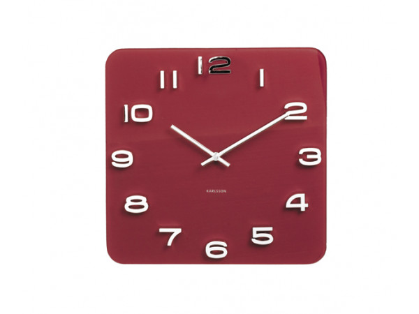 Hodiny Karlsson KA5641RD, Vintage, burgundy red, 35cm Hodiny Karlsson KA5641RD, Vintage, burgundy red, 35cm