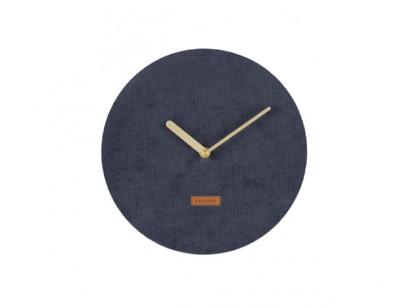 Nástenne hodiny Karlsson KA5671BL Corduroy 25cm Nástenne hodiny Karlsson KA5671BL Corduroy 25cm