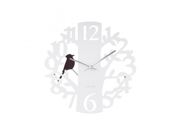 Kyvadlové nástenné hodiny Woodpecker 5690WH Karlsson 40cm Kyvadlové nástenné hodiny Woodpecker 5690WH Karlsson 40cm