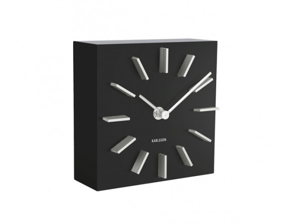 Dizajnové stolové a nástenné hodiny 5781BK Karlsson 15cm