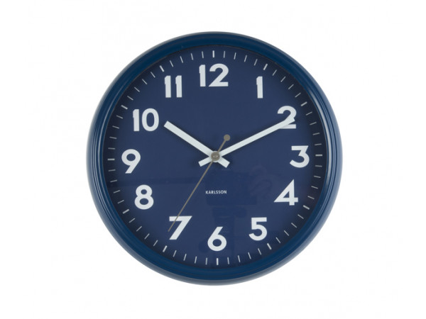 Nástenné hodiny KA5610BL, Karlsson, Badge, 38cm Nástenné hodiny KA5610BL, Karlsson, Badge, 38cm
