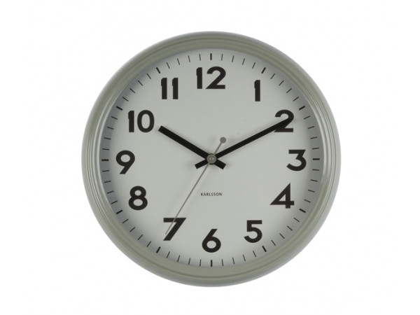 Nástenné hodiny KA5610GY, Karlsson, Badge, 38cm Nástenné hodiny KA5610GY, Karlsson, Badge, 38cm