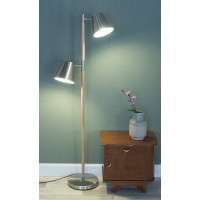 Podlahová lampa Leitmotiv Rubi 150cm, satén Podlahová lampa Leitmotiv Rubi 150cm, satén