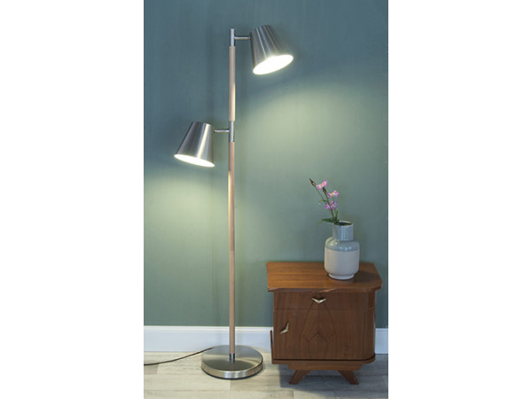 Podlahová lampa Leitmotiv Rubi 150cm, satén Podlahová lampa Leitmotiv Rubi 150cm, satén