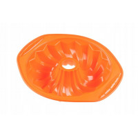 Silikónová forma na bábovku Kinghoff KH-4651, oranžová Silikónová forma na bábovku Kinghoff KH-4651, oranžová
