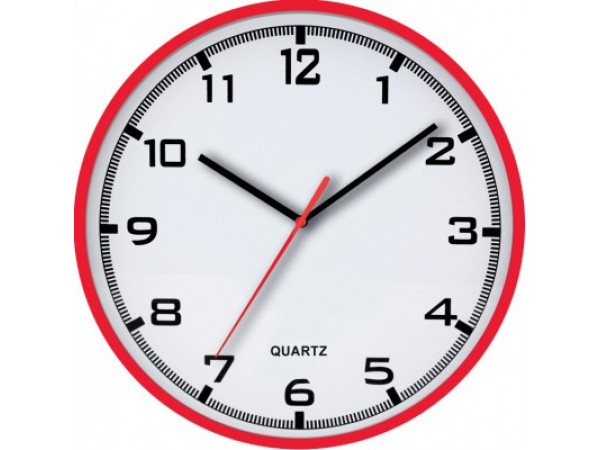Nástenné hodiny MPM, 2479.20 - červená, 30cm Nástenné hodiny MPM, 2479.20 - červená, 30cm