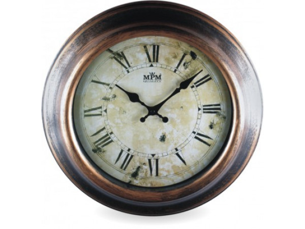 Nástenné hodiny MPM, 2503.50 - hnedá, 41cm Nástenné hodiny MPM, 2503.50 - hnedá, 41cm