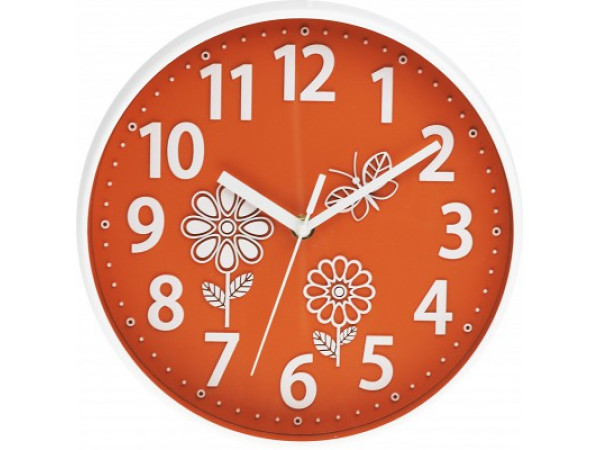 Nástenné hodiny MPM, 3230.60 - oranžová, 25cm Nástenné hodiny MPM, 3230.60 - oranžová, 25cm