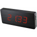 Digitálny LED budík/ hodiny MPM s dátumom a teplomerom 3672.90, red led, 25cm