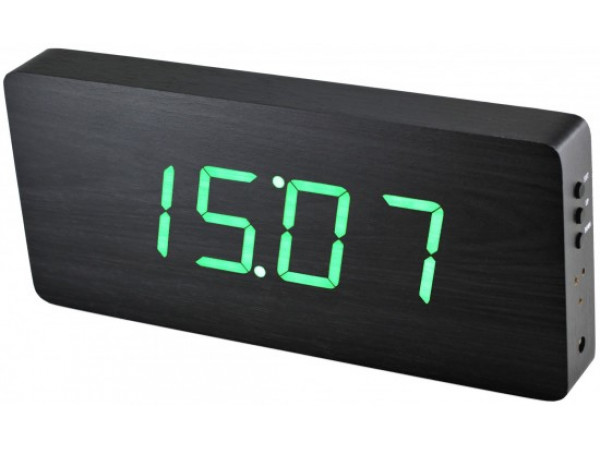 Digitálny LED budík/ hodiny MPM s dátumom a teplomerom 3672.90, green led, 25cm Digitálny LED budík/ hodiny MPM s dátumom a teplomerom 3672.90, green led, 25cm