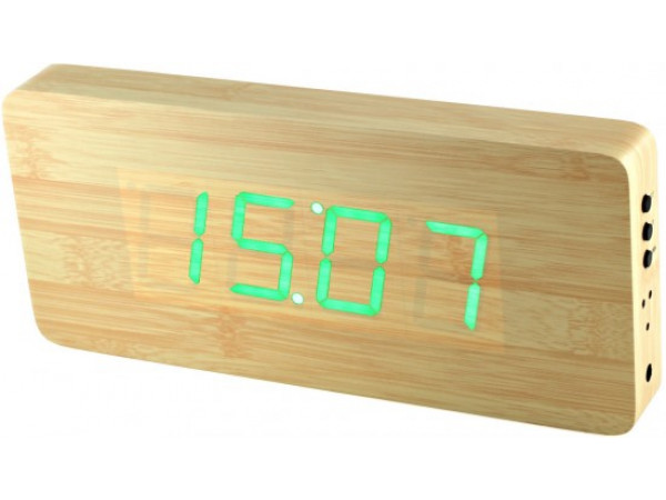 Digitálny LED budík/ hodiny MPM s dátumom a teplomerom 3672.51, green led, 25cm Digitálny LED budík/ hodiny MPM s dátumom a teplomerom 3672.51, green led, 25cm