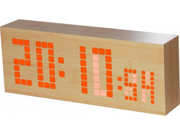 Digitálny LED budík/ hodiny MPM s dátumom a teplomerom C02.3571.00, 26cm Digitálny LED budík/ hodiny MPM s dátumom a teplomerom C02.3571.00, 26cm