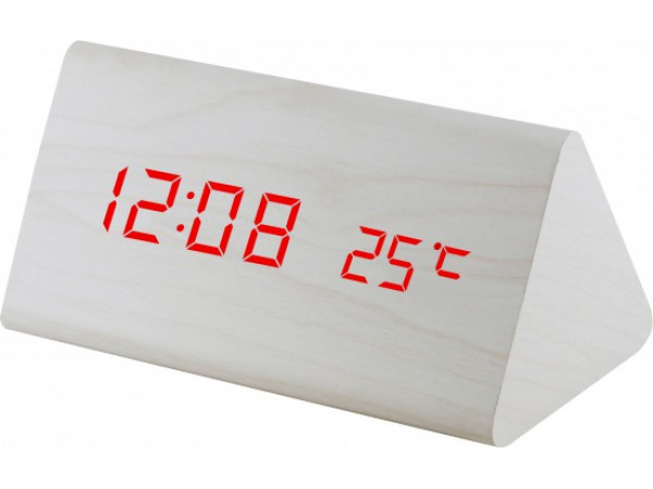 Digitálny LED budík MPM s dátumom a teplomerom C02.3570.00 RED, 15cm Digitálny LED budík MPM s dátumom a teplomerom C02.3570.00 RED, 15cm