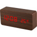 Digitálny LED budík s dátumom a teplomerom EuB8466 RED BROWN, 15cm Digitálny LED budík s dátumom a teplomerom EuB8466 RED BROWN, 15cm