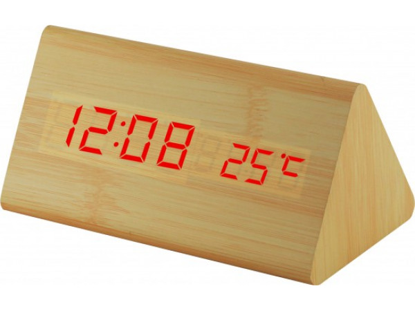 Digitálny LED budík s dátumom a teplomerom EuB8465 RED, 15cm Digitálny LED budík s dátumom a teplomerom EuB8465 RED, 15cm