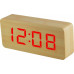 Digitálny LED budík MPM s dátumom a teplomerom C02.3565.51 RED, 21cm