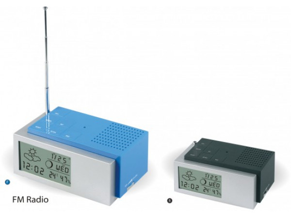 Radio FM Budík MPM, C02.2591, 11cm Radio FM Budík MPM, C02.2591, 11cm