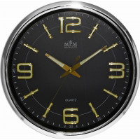 Nástenné hodiny MPM, 3170.71 - strieborná lesklá, 34cm Nástenné hodiny MPM, 3170.71 - strieborná lesklá, 34cm