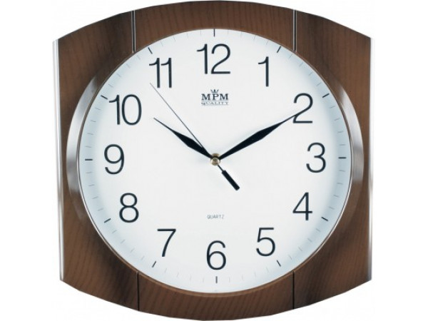 Nástenné hodiny MPM, 2437.52 - hnedá, 31cm Nástenné hodiny MPM, 2437.52 - hnedá, 31cm