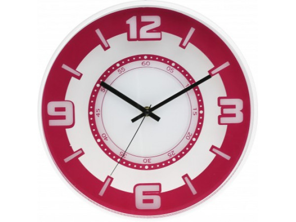 Nástenné hodiny MPM, 3220.23 - ružová, 30cm Nástenné hodiny MPM, 3220.23 - ružová, 30cm