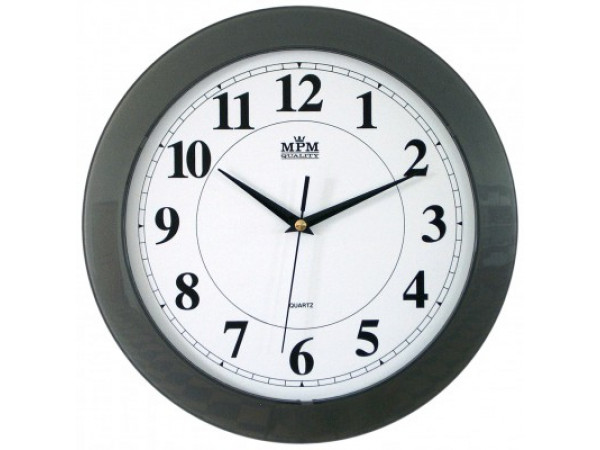 Nástenné hodiny MPM, 2460.92.SW - šedá, 31cm Nástenné hodiny MPM, 2460.92.SW - šedá, 31cm