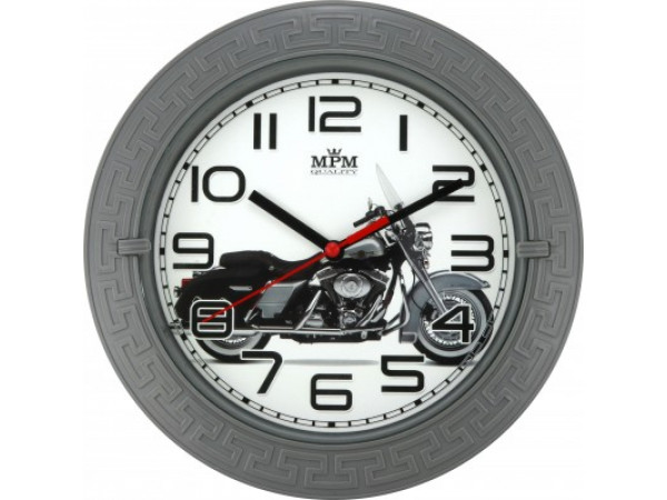 Nástenné hodiny MPM 3688, Motorka 22cm