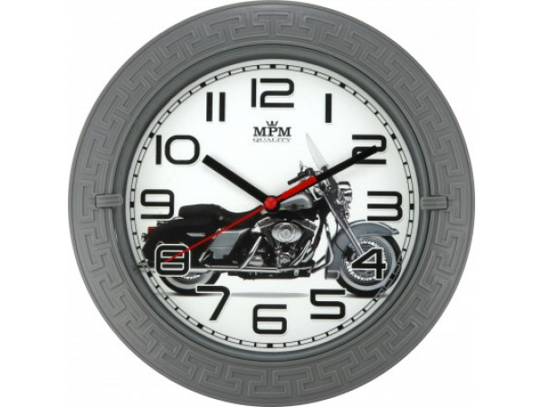 Nástenné hodiny MPM 3688, Motorka 22cm Nástenné hodiny MPM 3688, Motorka 22cm