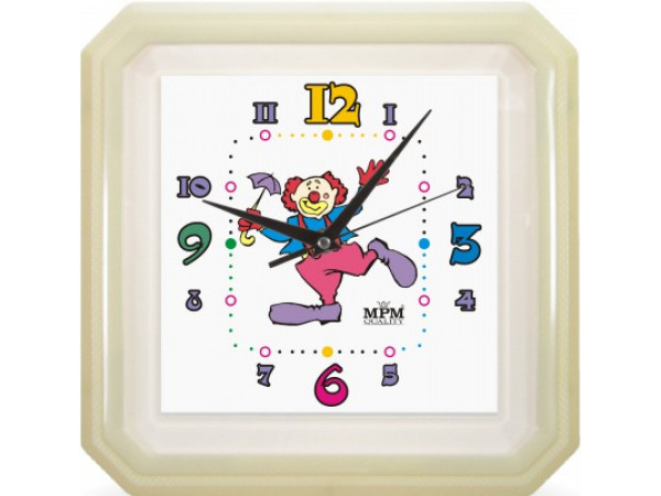 Nástenné hodiny MPM, 2418.00 - biela, 34cm Nástenné hodiny MPM, 2418.00 - biela, 34cm