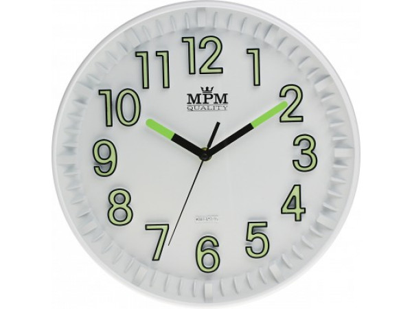 Nástenné hodiny MPM, 3231.00 - biela , 30cm Nástenné hodiny MPM, 3231.00 - biela , 30cm
