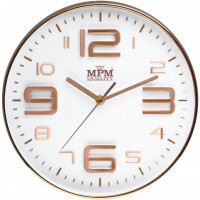 Nástenné hodiny MPM, 3221.81 - šampaň, 30cm Nástenné hodiny MPM, 3221.81 - šampaň, 30cm