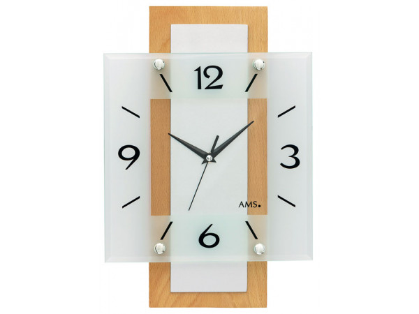Nástenné hodiny 5507 AMS riadené rádiovým signálom 40cm