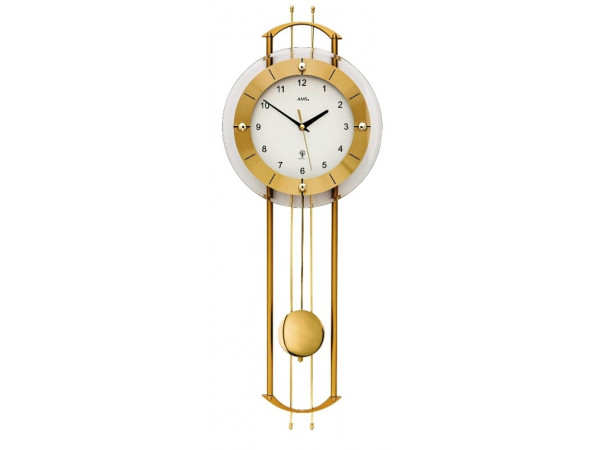 Luxusné kyvadlové nástenné hodiny 5257 AMS riadené rádiovým signálom 68cm Luxusné kyvadlové nástenné hodiny 5257 AMS riadené rádiovým signálom 68cm