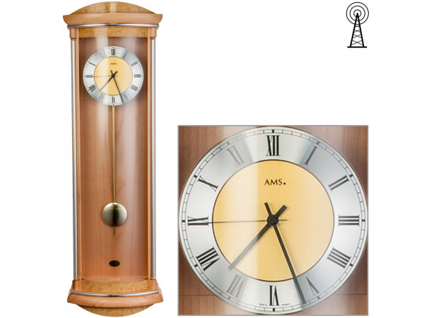 Kyvadlové nástenné hodiny 5080/16 AMS riadené rádiovým signálom 82cm Kyvadlové nástenné hodiny 5080/16 AMS riadené rádiovým signálom 82cm
