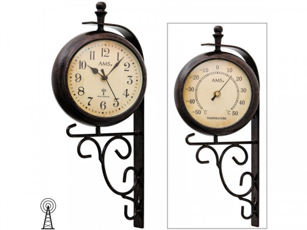 Nástenné hodiny 5961 AMS riadené rádiovým signálom 38cm Nástenné hodiny 5961 AMS riadené rádiovým signálom 38cm