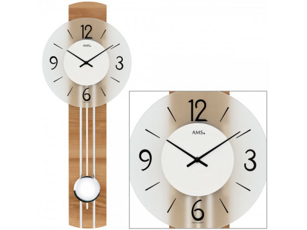 Kyvadlové nástenné hodiny 7263 AMS 60cm Kyvadlové nástenné hodiny 7263 AMS 60cm