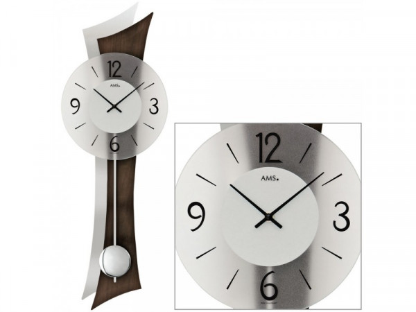 Kyvadlové nástenné hodiny 7425/1 AMS 70cm Kyvadlové nástenné hodiny 7425/1 AMS 70cm