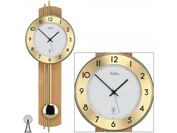 Kyvadlové hodiny 5266/18 AMS riadené rádiovým signálom 62cm Kyvadlové hodiny 5266/18 AMS riadené rádiovým signálom 62cm