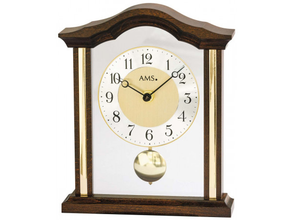 Luxusné drevené stolové hodiny 1174/1 AMS 23cm Luxusné drevené stolové hodiny 1174/1 AMS 23cm