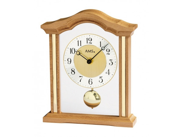 Luxusné drevené stolové hodiny 1174/18 AMS 23cm Luxusné drevené stolové hodiny 1174/18 AMS 23cm