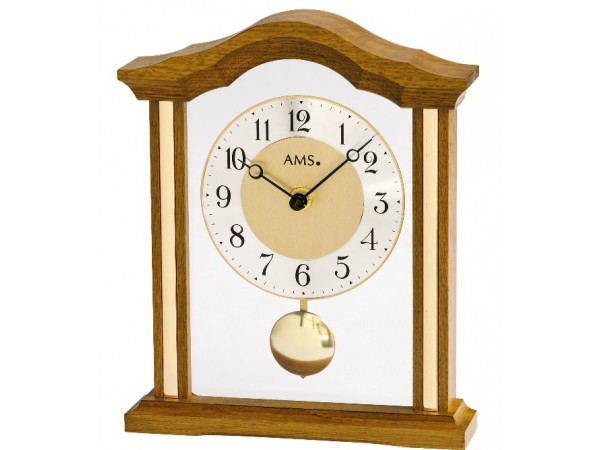 Luxusné drevené stolové hodiny 1174/4 AMS 23cm Luxusné drevené stolové hodiny 1174/4 AMS 23cm