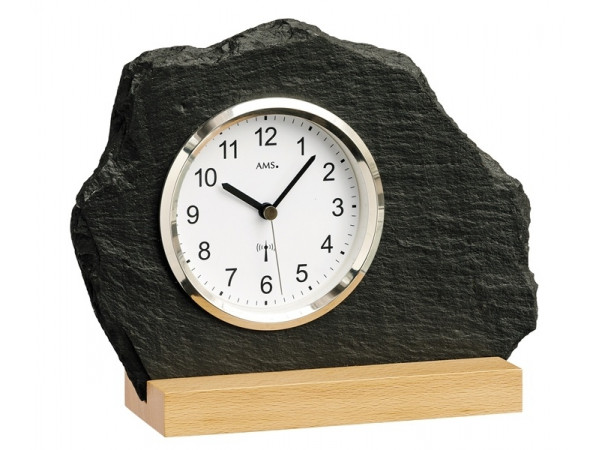 Originálne bridlicové hodiny riadené signálom DCF 5114 AMS 21cm