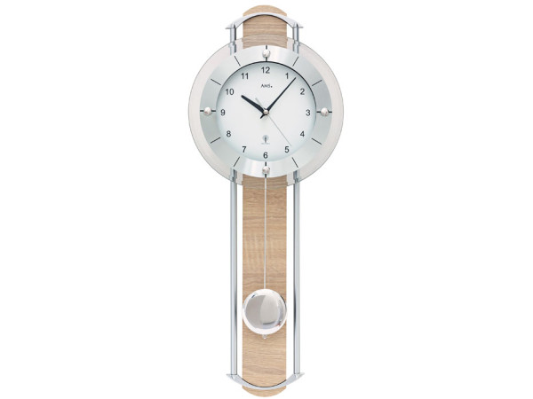 Dizajnové nástenné kyvadlové hodiny 5305 AMS 60cm