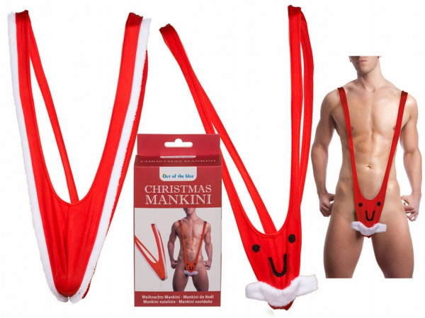 Borat plavky Mankini vianočné Borat plavky Mankini vianočné