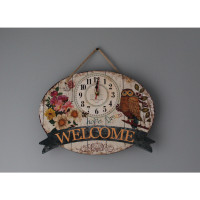Nástenné hodiny, 7A7, Welcome, 35cm Nástenné hodiny, 7A7, Welcome, 35cm